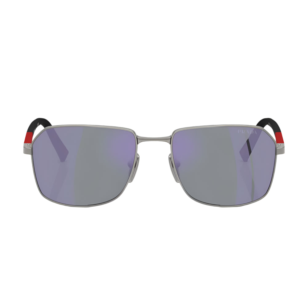 Prada Linea Rossa PS A51 Men's Rectangular Mirrored Sunglasses
