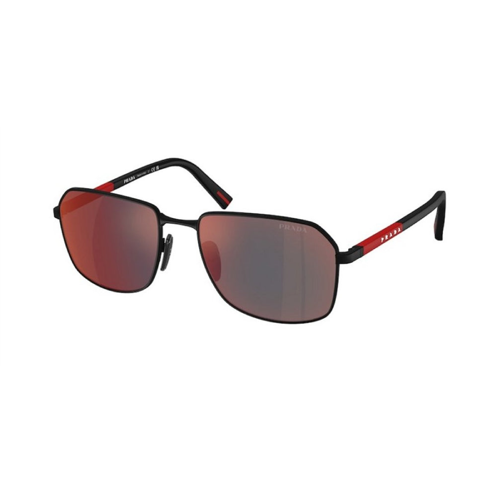 Prada Linea Rossa PS A51 Men's Rectangular Mirrored Sunglasses