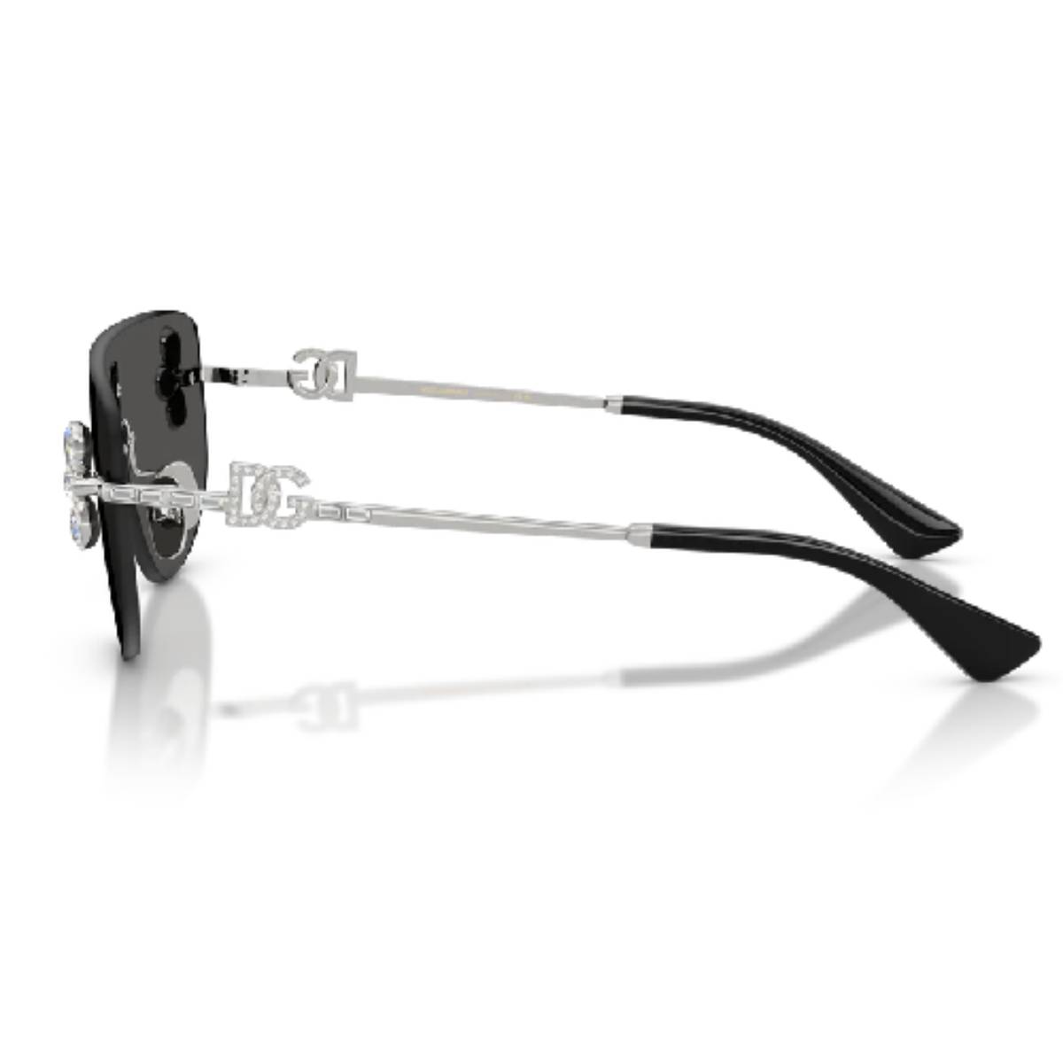 Dolce & Gabbana DG2333B Women's Rectangle Solid Color Sunglasses