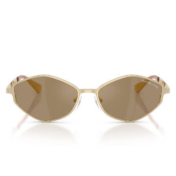 Michael Kors MK1181 Gold Coast Women's Geometric Solid Color Sunglasses