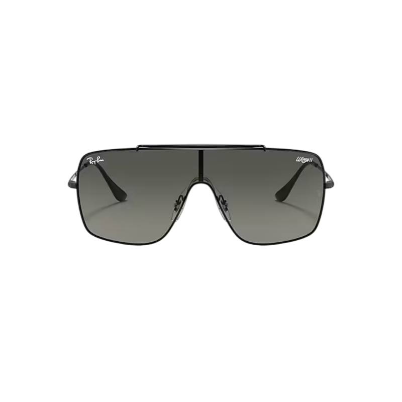 Ray-Ban Wings II 0RB369711/35 Unisex Square Gradient Sunglass - Black/Gray