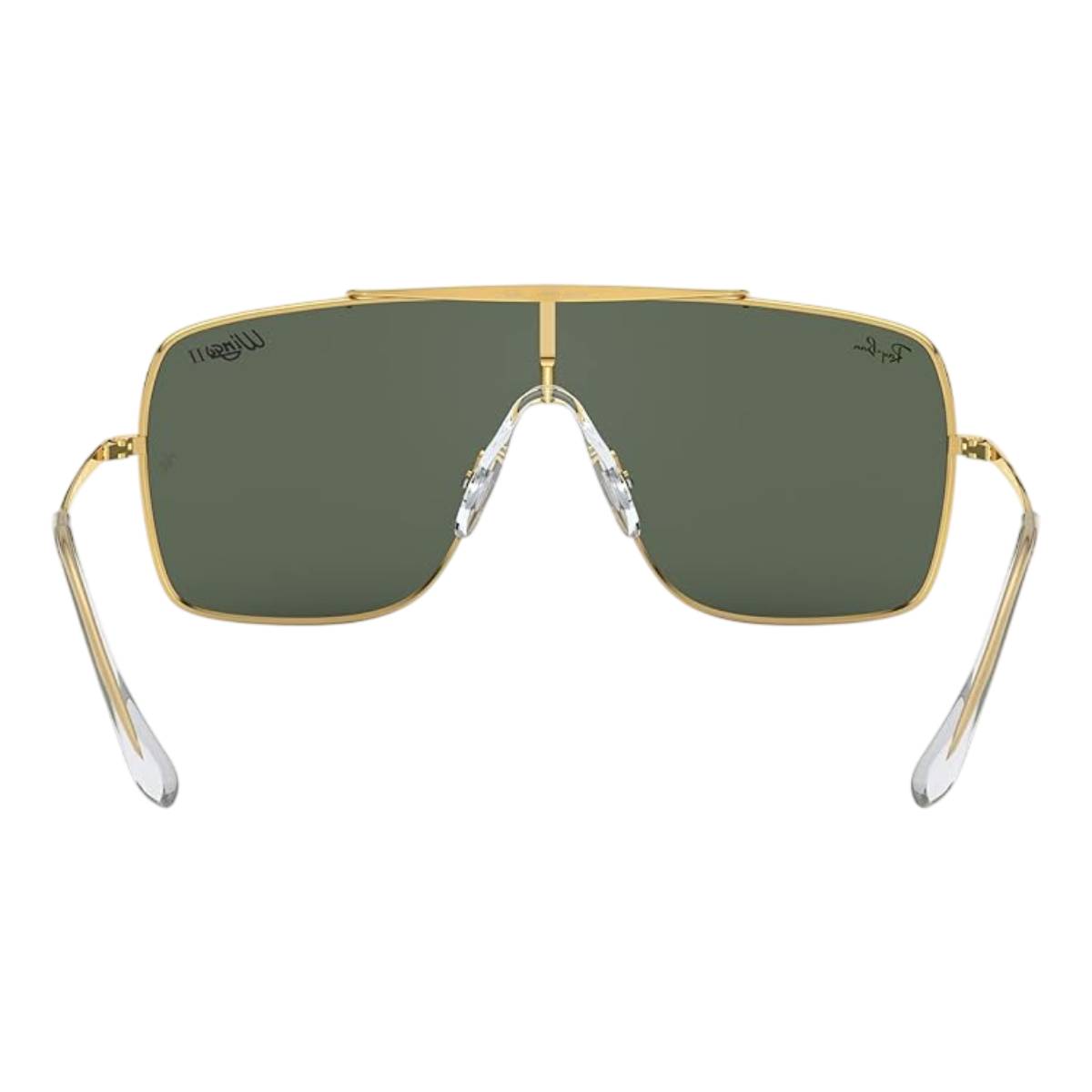Ray-Ban Wings II 0RB3697/35 Unisex Square Solid Color Sunglasses