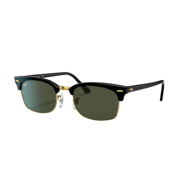 Ray-Ban - Clubmaster - Gafas de sol unisex rectangulares - Negro pulido
