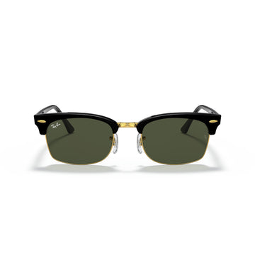 Ray-Ban - Clubmaster - Gafas de sol unisex rectangulares - Negro pulido