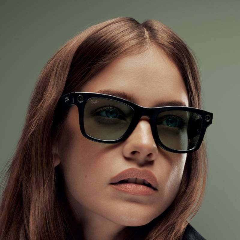 Ray-Ban Meta 0RW401 50" Unisex Gen 2 Wayfarer Square Solid Color Smartglasses