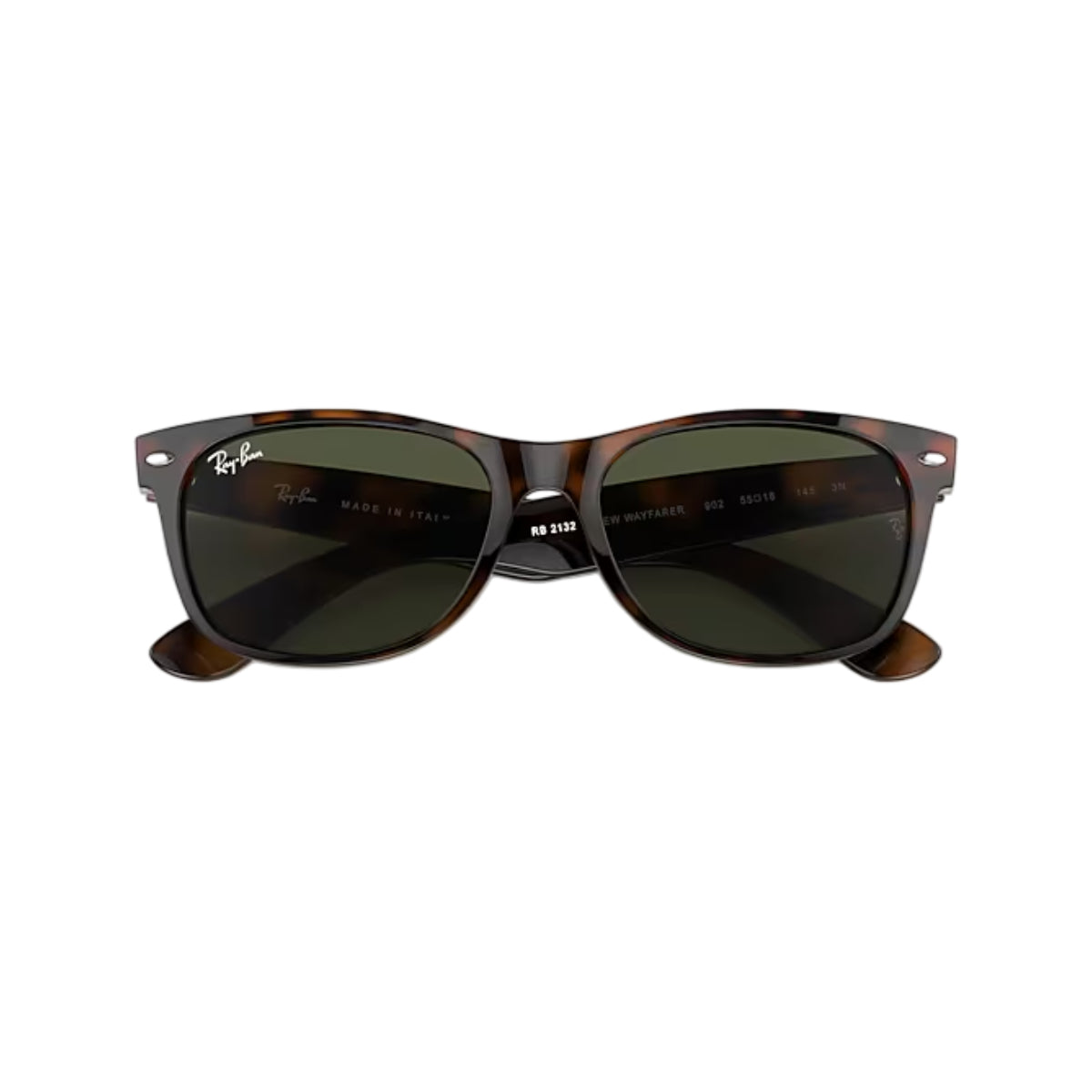 Ray-Ban RB2132 New Wayfarer Classic Unisex Square Solid Color Sunglasses