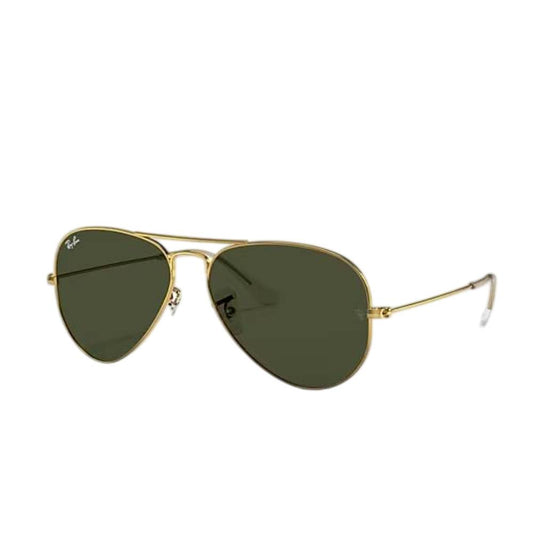 Ray-Ban Aviator RB3025 001 Unisex Pilot Solid Color Sunglasses