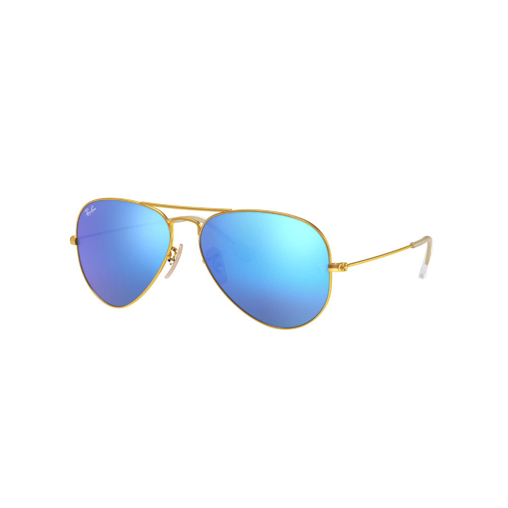 Ray-Ban RB3025 Unisex Aviator Solid Color Mirror Sunglasses