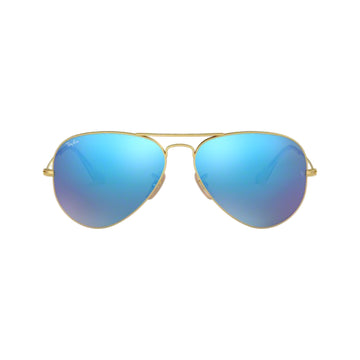 Ray-Ban RB3025 Unisex Aviator Solid Color Mirror Sunglasses