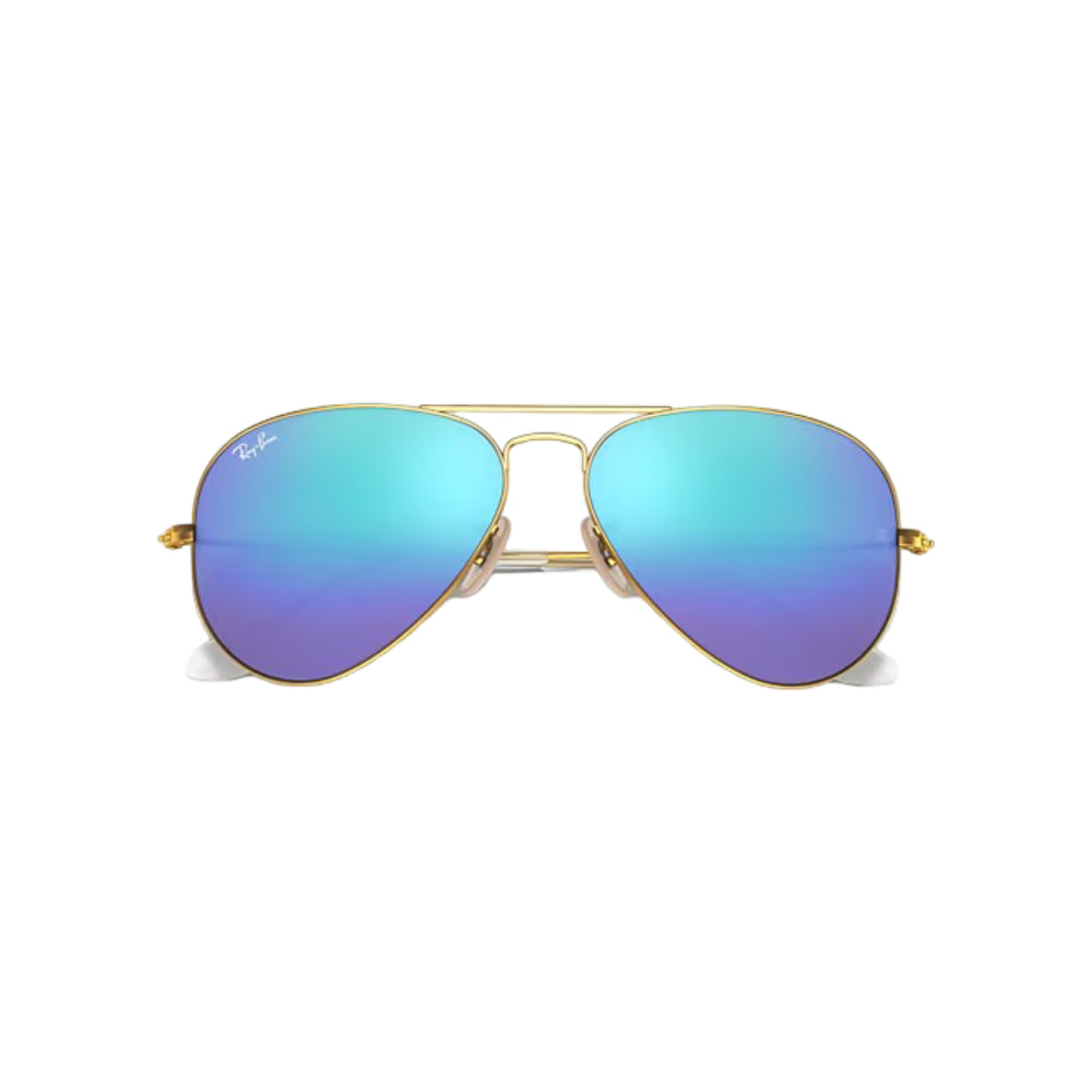 Ray-Ban RB3025 Unisex Aviator Solid Color Mirror Sunglasses