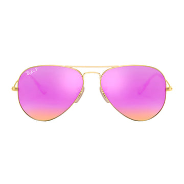 Ray-Ban Aviator Flash Lenses RB30251121Q Unisex Pilot Solid Color Sunglasses