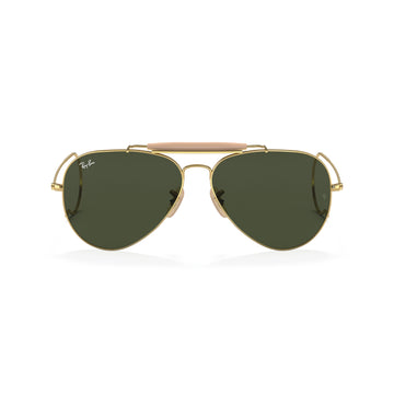 Ray-Ban RB3030 Outdoorsman Unisex Pilot Solid Color Sunglasses
