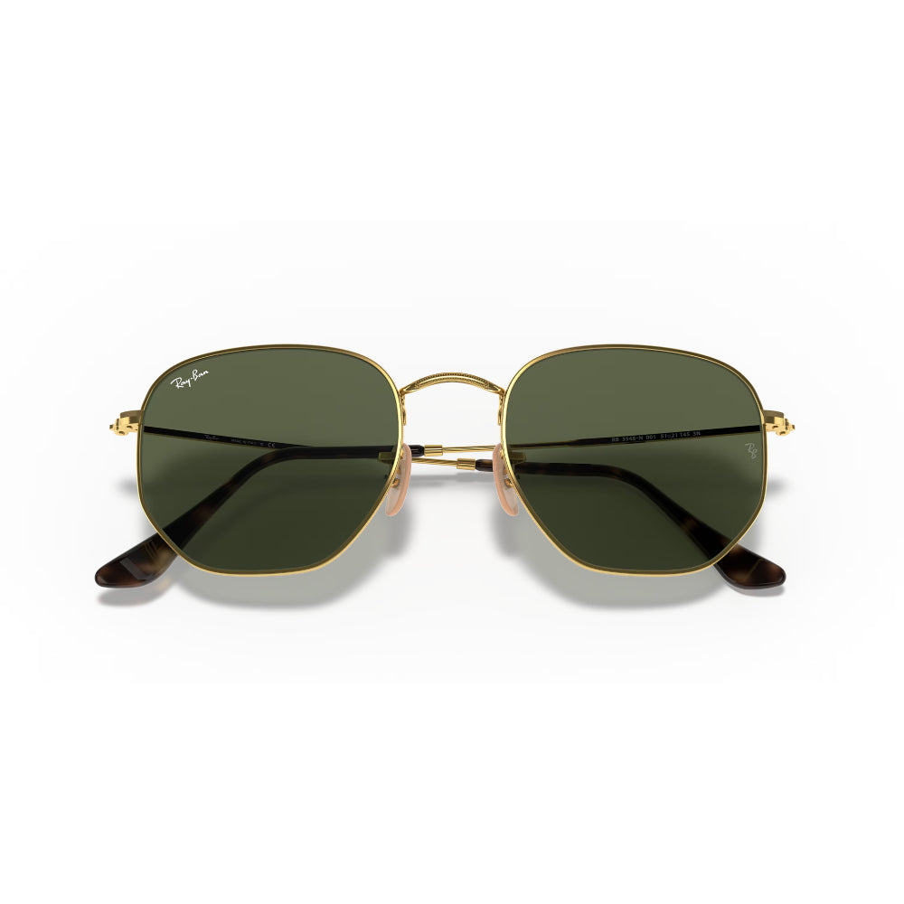 Ray-Ban Hexagonal Flat Lenses Man RB3548 Geometric Solid Color Sunglasses