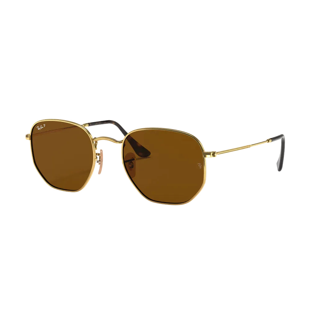 Ray-Ban RB3548N Hexagonal Flat Lenses Men's Geometric Solid Color Sunglasses