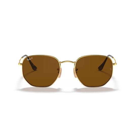 Ray-Ban RB3548N Hexagonal Flat Lenses Men's Geometric Solid Color Sunglasses