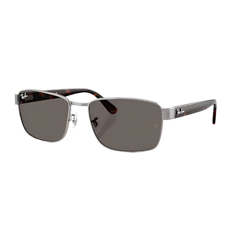 Ray-Ban RB3750004B1 Unisex Square Solid Color Sunglasses