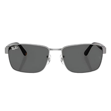 Ray-Ban RB3750004B1 Unisex Square Solid Color Sunglasses