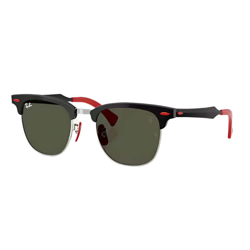 Ray-Ban Scuderia Ferrari RB3807MF1103 Unisex Square Solid Color Sunglasses
