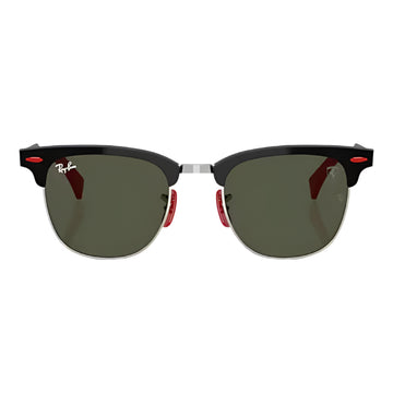 Ray-Ban Scuderia Ferrari RB3807MF1103 Unisex Square Solid Color Sunglasses