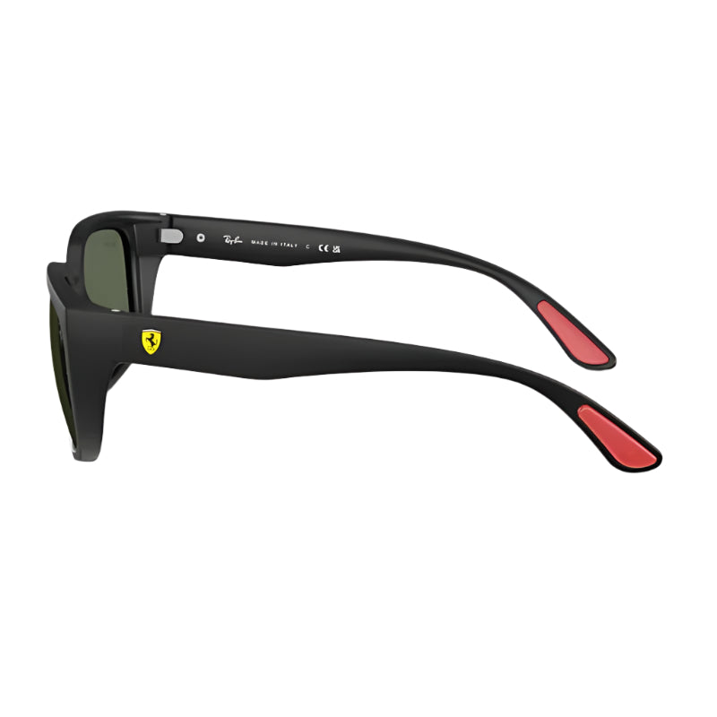 Ray-Ban Scuderia Ferrari RB4443MF6027 Unisex Square Solid Color Sunglasses