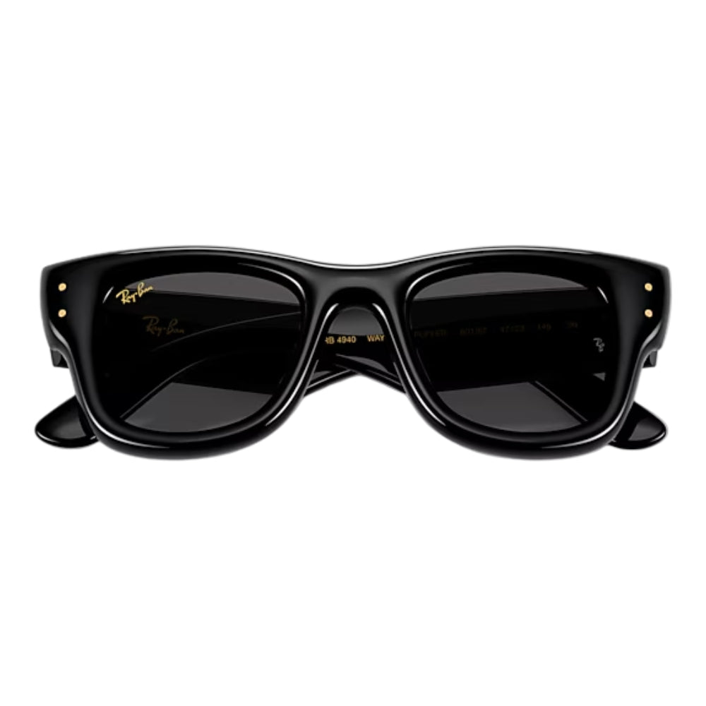 Ray-Ban Wayfarer Puffer Men's Square Solid Color Sunglasses