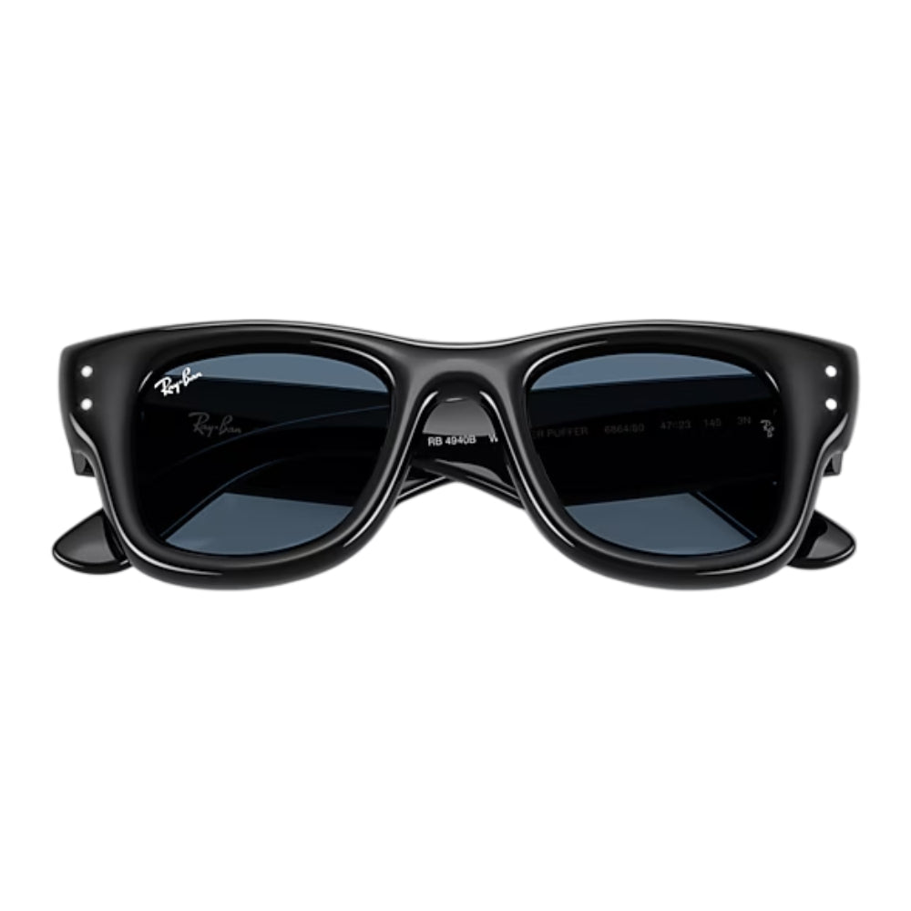 Ray-Ban RB4940B Wayfarer Puffer Men's Square Solid Color Sunglasses