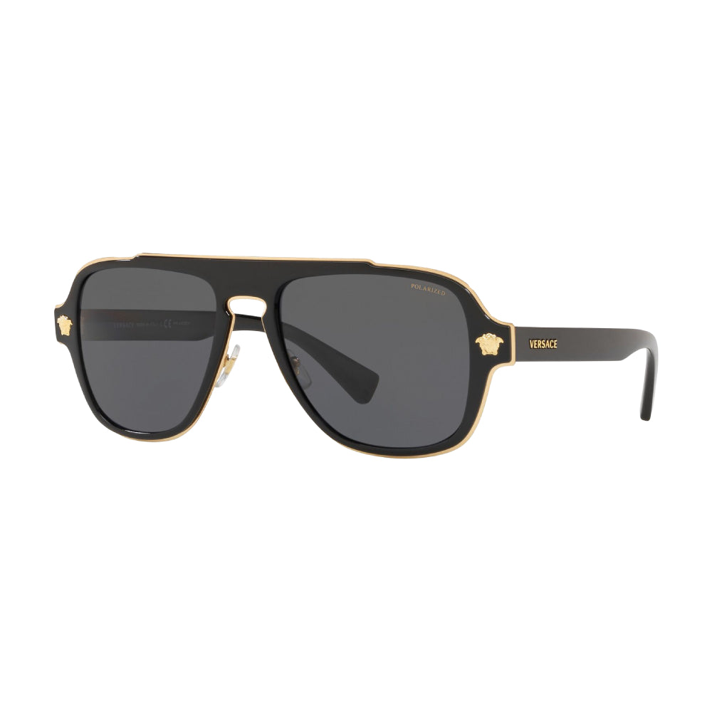 Versace Men's VE2199 Pilot Polarized Sunglasses