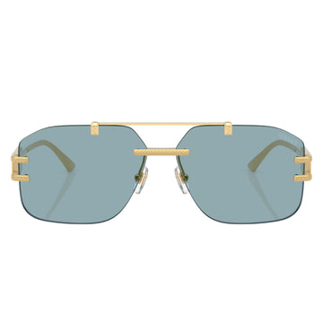 Versace Men's Geometric Solid Color Sunglasses