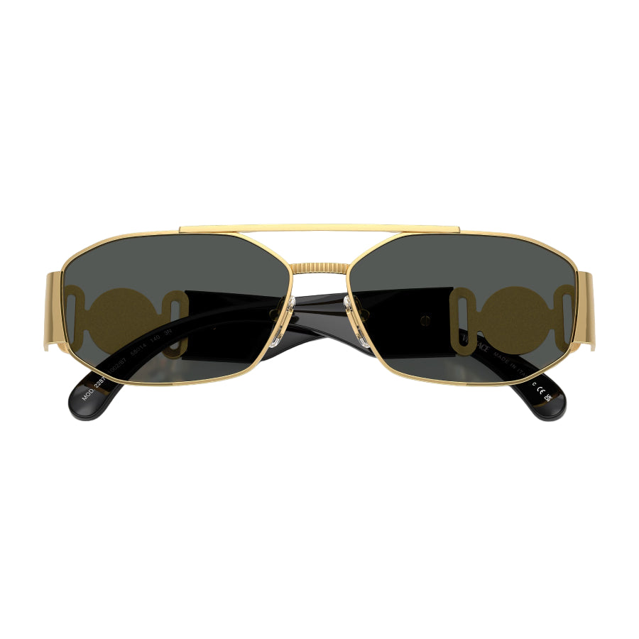 Versace VE2287 Men's Pilot Solid Color Sunglasses