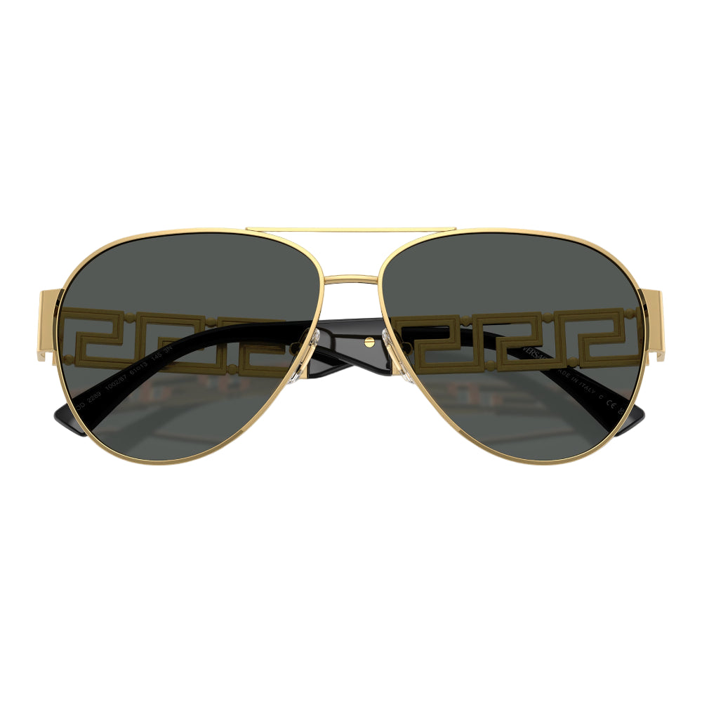 Versace VE2289 Men's Pilot Solid Color Sunglasses