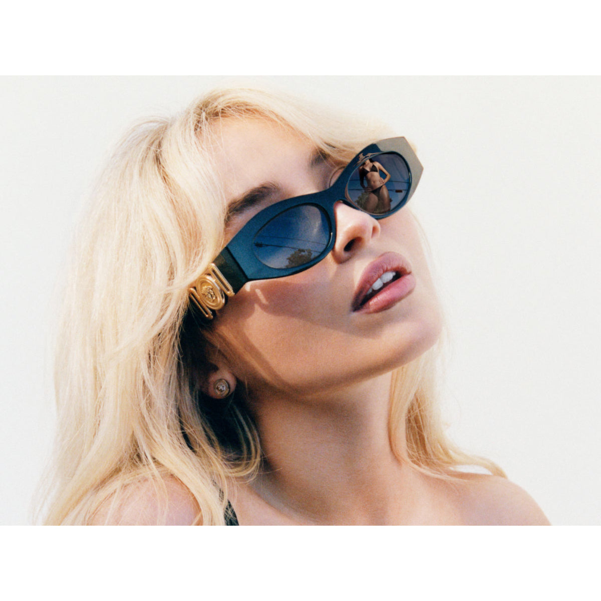 Versace VE4480U Women's Oval Solid Color Sunglasses