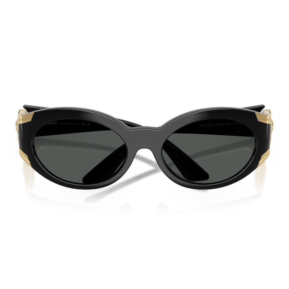 Versace VE4503U Women's Oval Solid Color Sunglasses