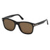 Tom Ford Eric Men's FT0595 Square Solid Color Sunglasses - Curacao