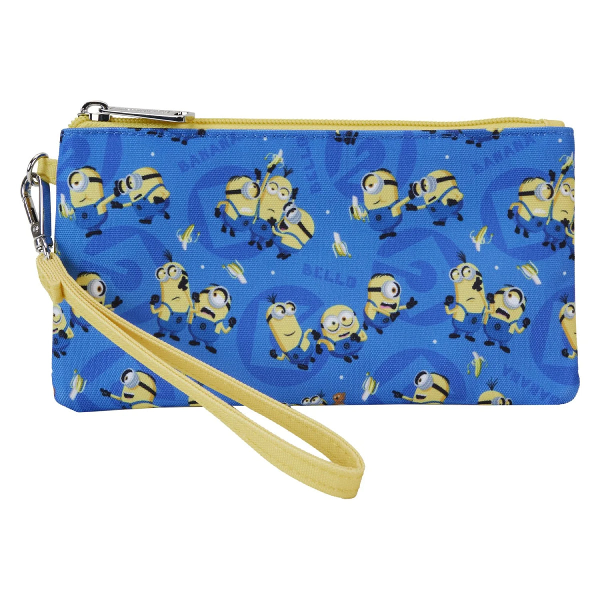 Loungefly Despicable Me Minions All-Over Print Zipper Pouch Wristlet - Blue