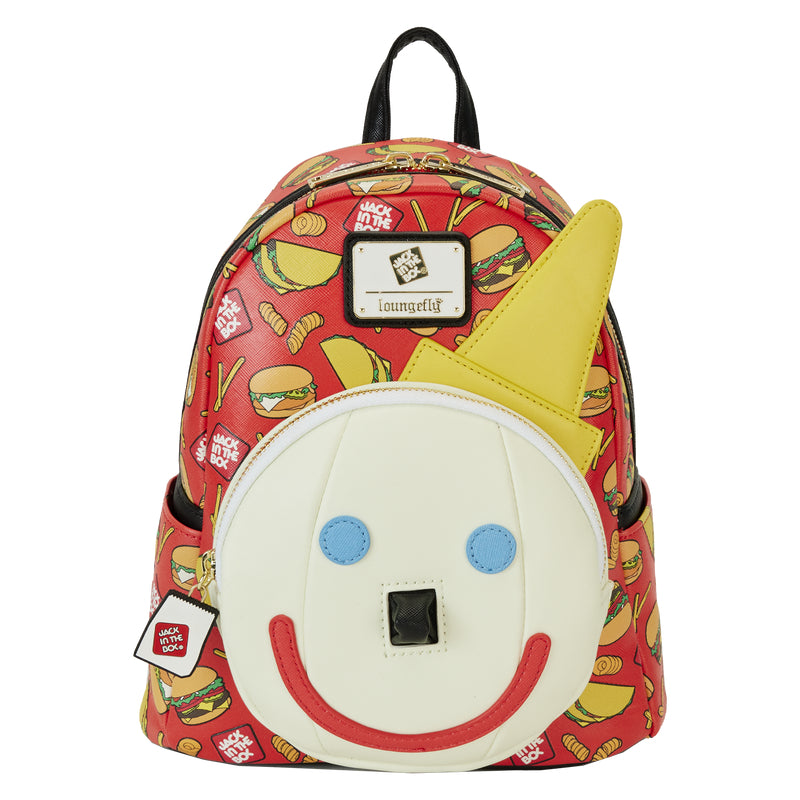 Loungefly Jack in the Box Antenna Ball Glow Mini Backpack - Red