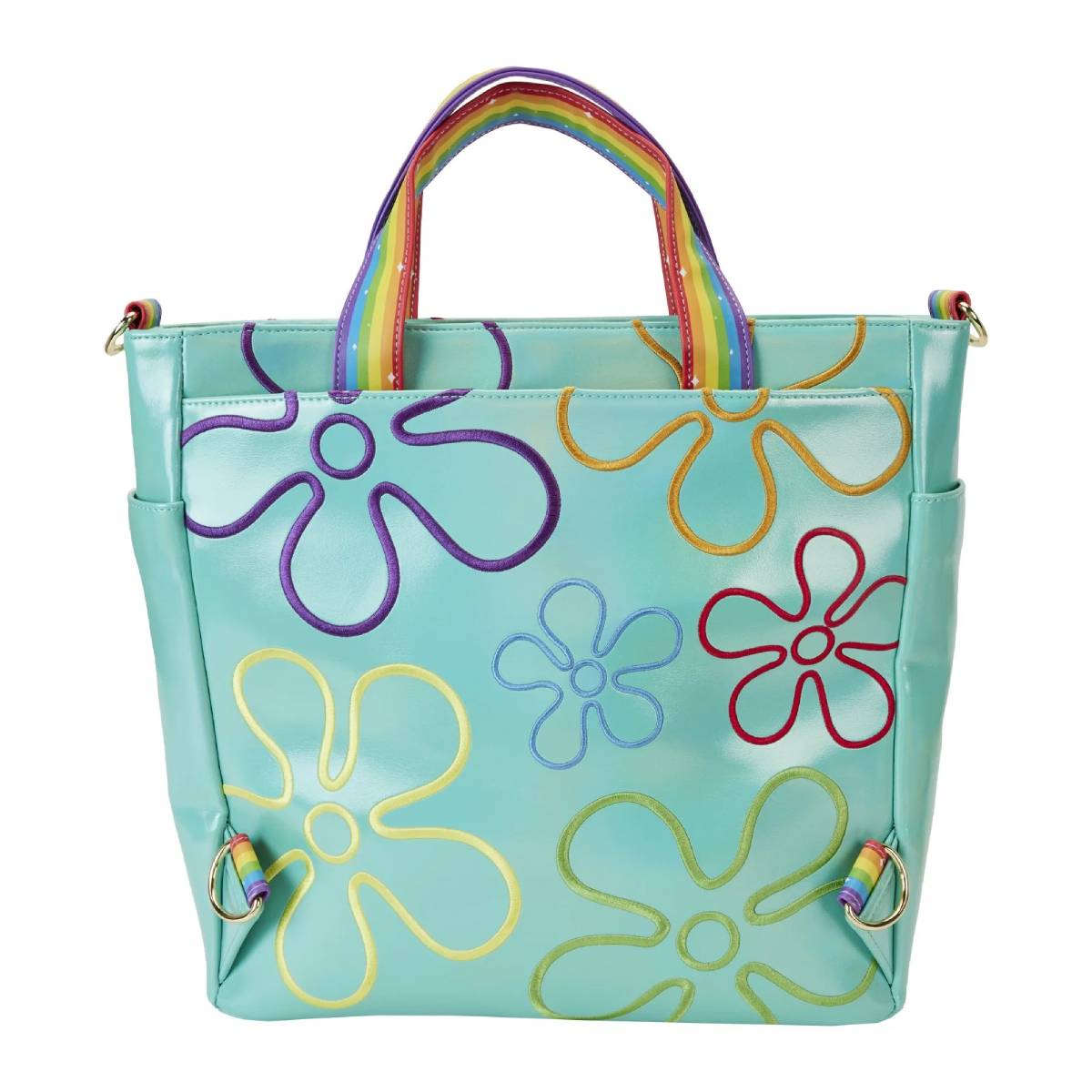 Loungefly Nickelodeon Spongebob Squarepants 25th Anniversary Convertible Tote Bag - Blue