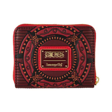 Loungefly One Piece Luffy Zip Around Wallet - Red