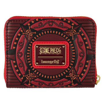 Loungefly One Piece Luffy Zip Around Wallet - Red