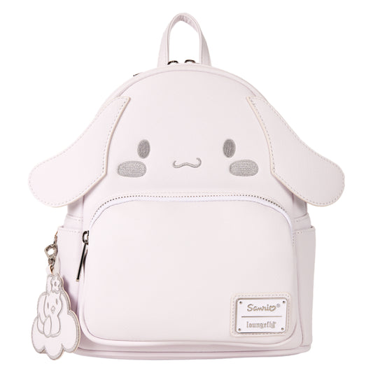 Loungefly Sanrio Pompompurin Monochrome Cosplay Mini Backpack with Adjustable Strap - White