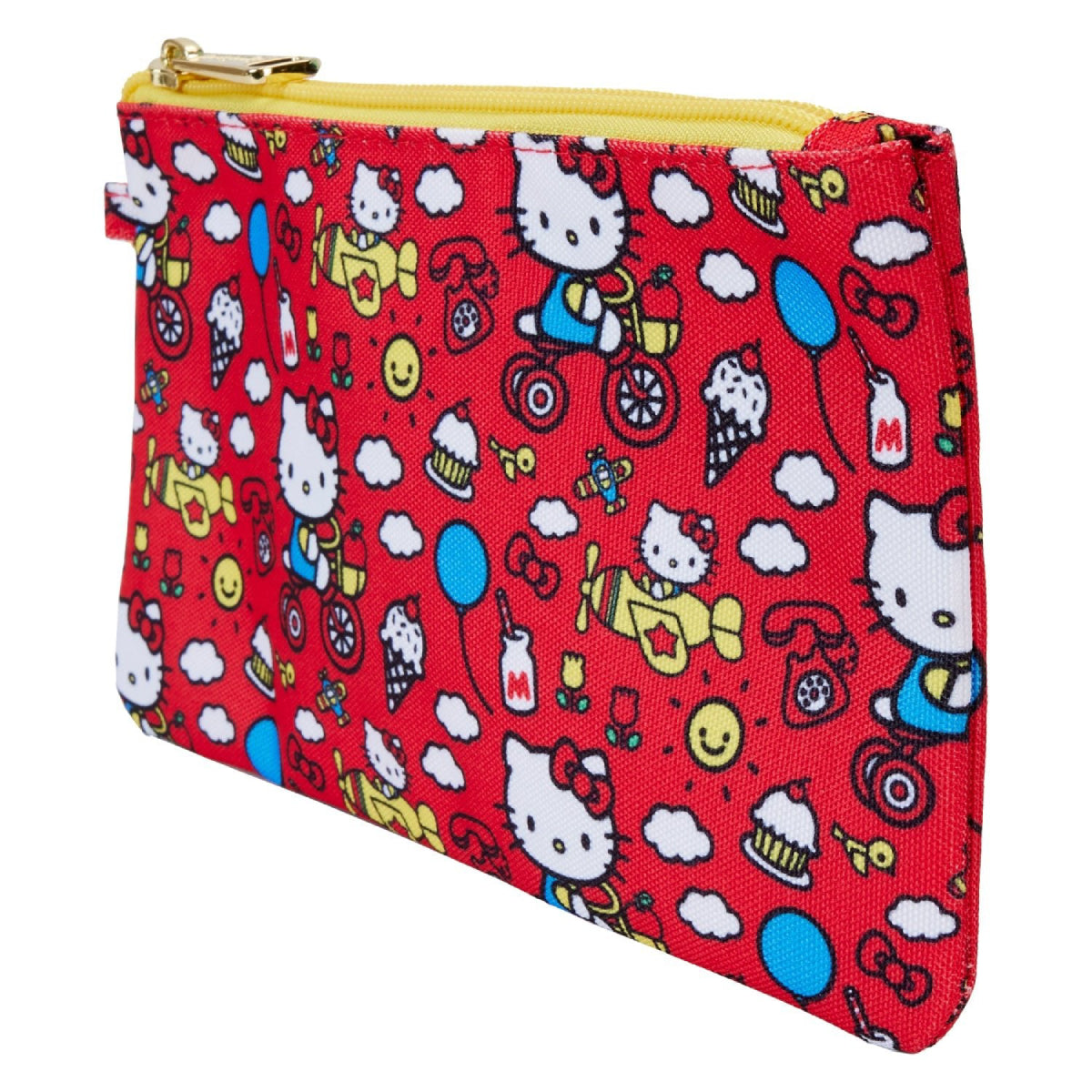 Loungefly Sanrio Hello Kitty 50th Anniversary Classic All-Over-Print Wristlet Wallet - Red