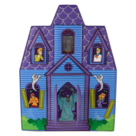 Loungefly Scooby-Doo Mystery Inc Haunted Mansion Lenticular Mini Backpack - Purple