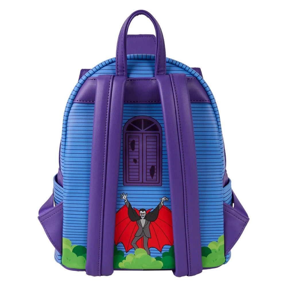 Loungefly Scooby-Doo Mystery Inc Haunted Mansion Lenticular Mini Backpack - Purple