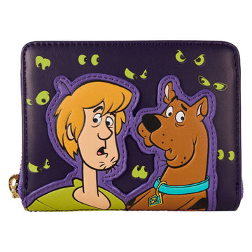 Loungefly Scooby-Doo Mystery Inc Glow Zip Around Wallet - Purple