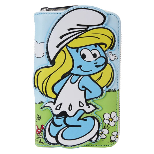 Loungefly The Smurfs Smurfette Cosplay Zip Around Wallet - Blue