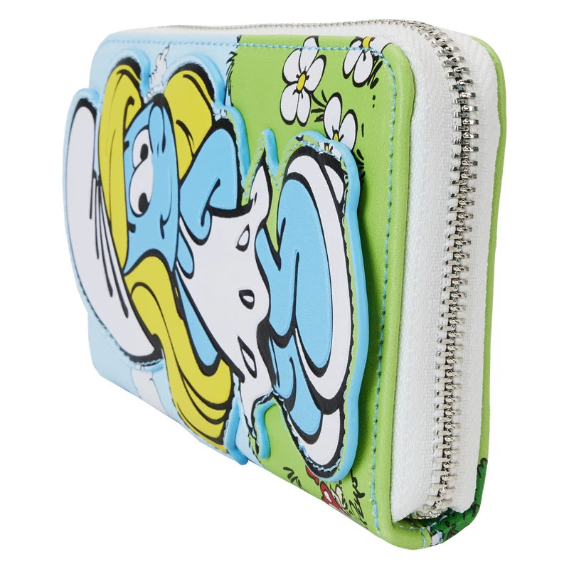Loungefly The Smurfs Smurfette Cosplay Zip Around Wallet - Blue