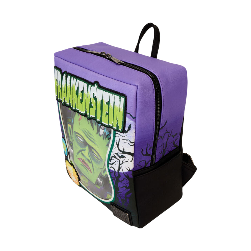 Loungefly Disney Universal Monsters Frankenstein Neon Mask Mini Backpack - Purple/Black