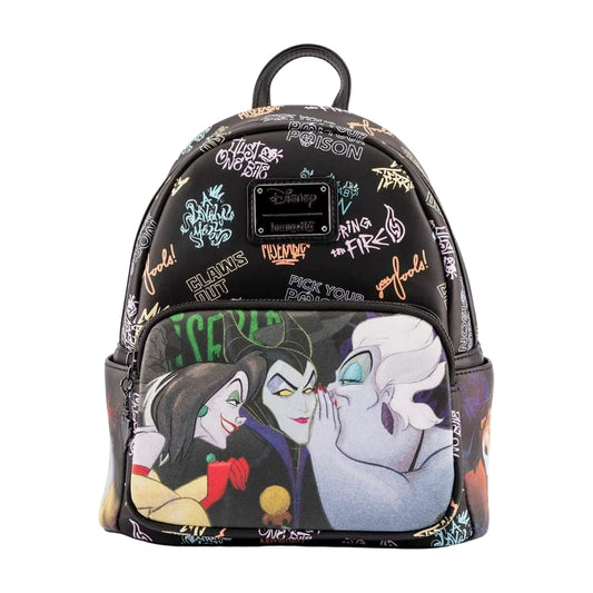 Loungefly Disney Villains Club Mini Backpack - Black