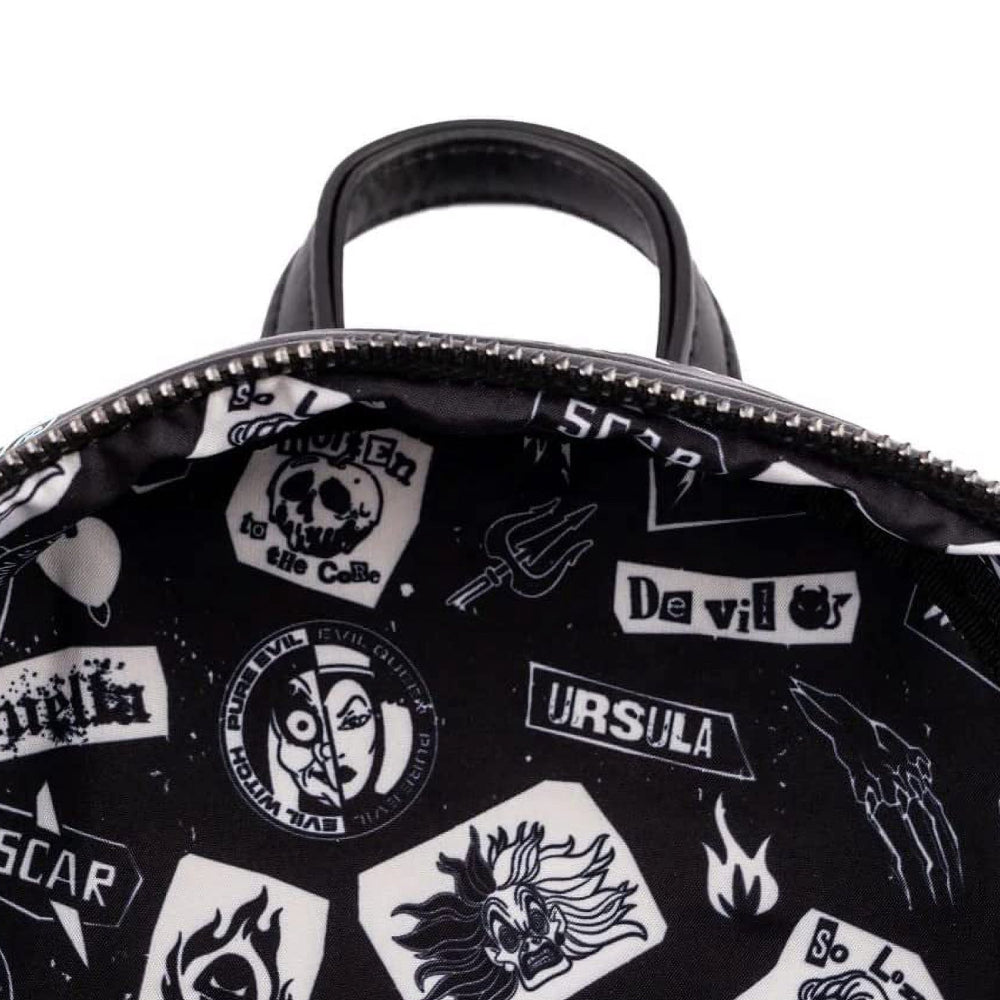 Loungefly Disney Villains Club Mini Backpack - Black