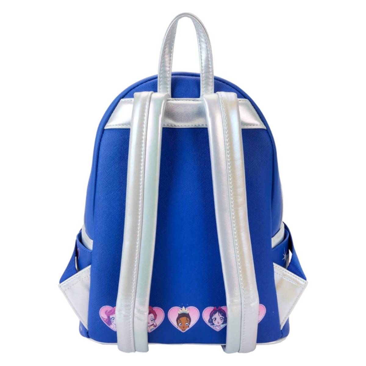 Loungefly Disney Princess Manga Style Mini Backpack - Blue/Silver