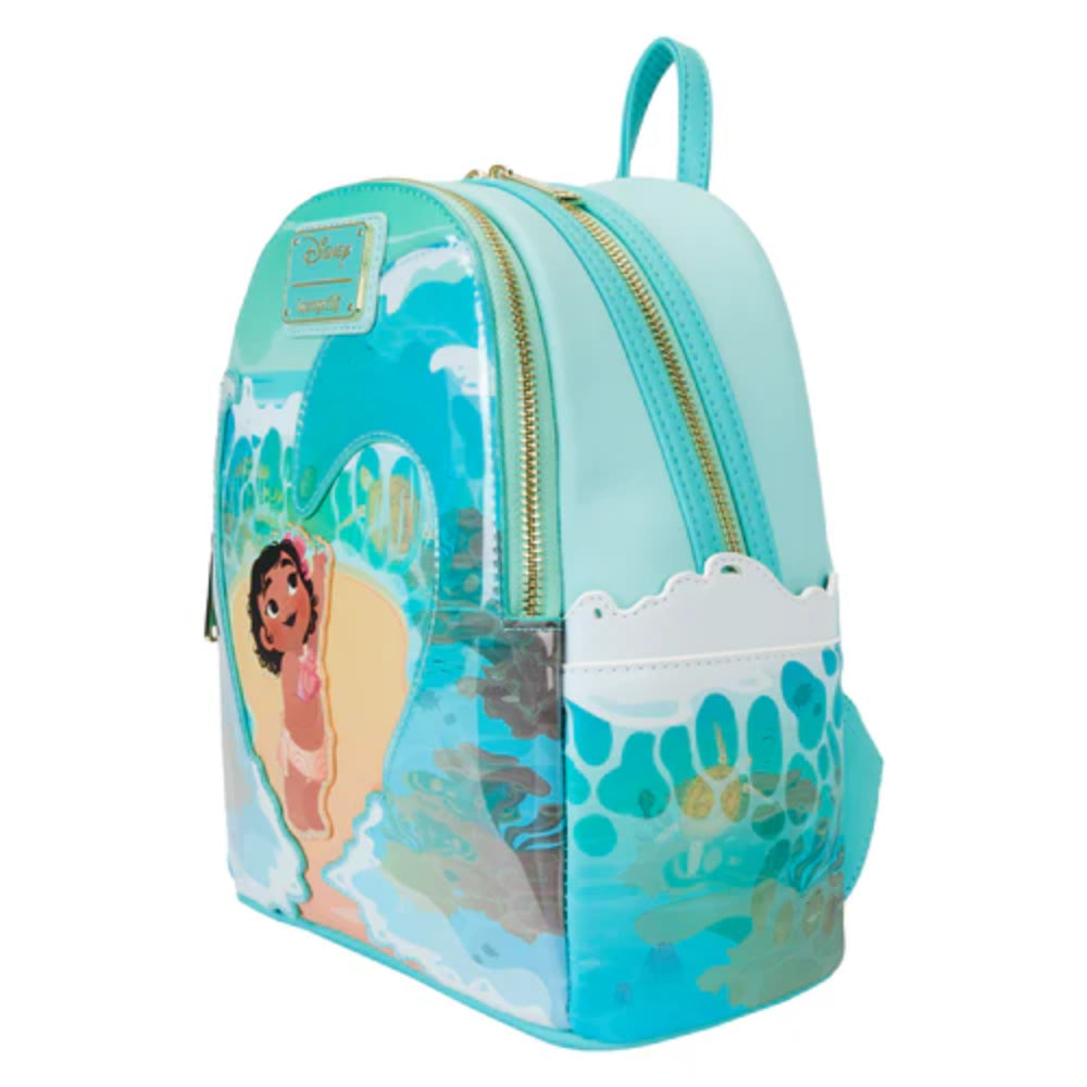 Loungefly Disney Moana Ocean Waves Mini Backpack - Blue